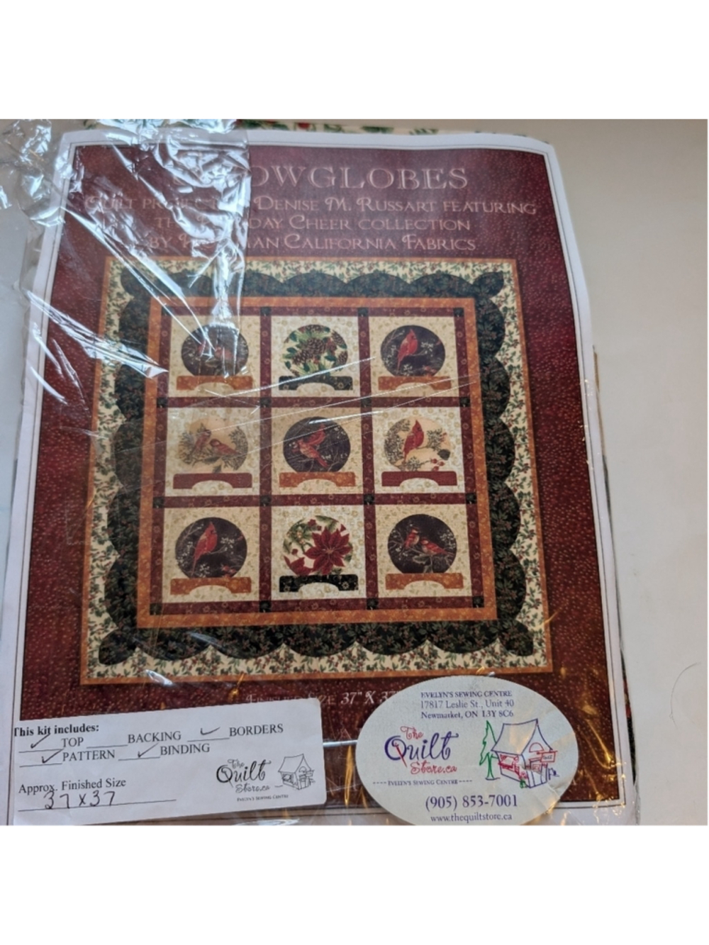 Hoffman California Fabrics – Retired Pattern Quilt Kit with Holiday Designs BNWT